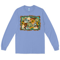 Colony Blue Fall pumpkin Long Sleeve Tee - Artiststas