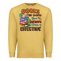 Antique Gold books are cheaper than therapy Premium Sweatshirt - MaliasSmallBusiness