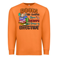 Carrot books are cheaper than therapy Premium Sweatshirt - MaliasSmallBusiness