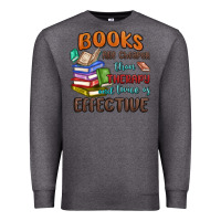 Charcoal Heather books are cheaper than therapy Premium Sweatshirt - MaliasSmallBusiness