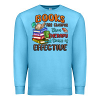 Ocean Blue books are cheaper than therapy Premium Sweatshirt - MaliasSmallBusiness