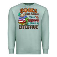 Seafoam books are cheaper than therapy Premium Sweatshirt - MaliasSmallBusiness