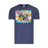 Vintage Denim Easter hearts Cowhide tumbler Easter Day Vintage Tee - Neo Western