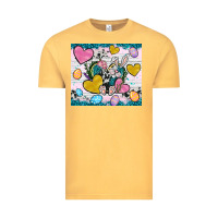 Vintage Mustard Easter hearts Cowhide tumbler Easter Day Vintage Tee - Neo Western
