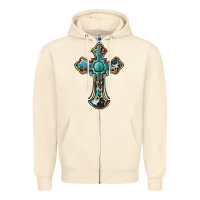 Western Cross Zipper Hoodie | Teevron