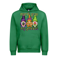 Emerald Mardi Gras with my gnomes Urban Hoodie - NancyCooperArtShop