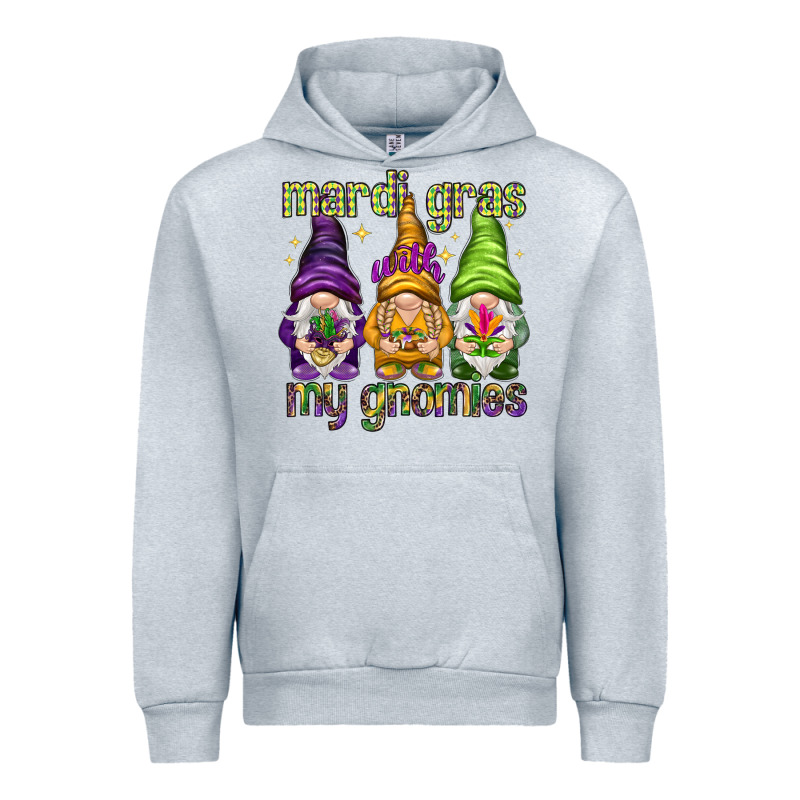 Mardi Gras With My Gnomes Urban Hoodie by NancyCooperArtShop | Teevron