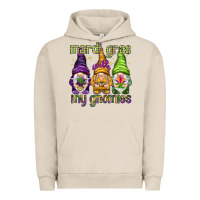 Pigment French Oak Mardi Gras with my gnomes Urban Hoodie - NancyCooperArtShop