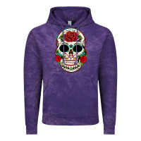 Cloud Purple mexican day of the dead Vintage Hoodie - texasbilliewilder