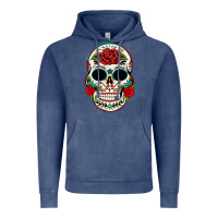 Vintage Denim mexican day of the dead Vintage Hoodie - texasbilliewilder