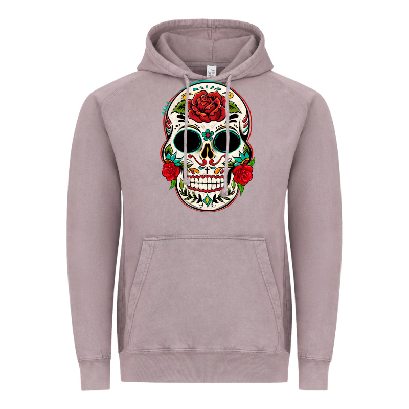 Mexican Day Of The Dead Vintage Hoodie by texasbilliewilder | Teevron