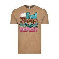 Vintage Coffee eat sleep volleyball repeat Vintage Tee - HRA Design Shop
