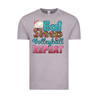 Vintage Zinc eat sleep volleyball repeat Vintage Tee - HRA Design Shop