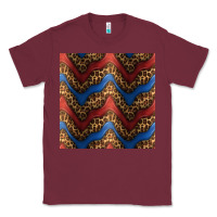 Burgundy leopard 4th of july seamless pattern Classic Tee - BundleAndBundleShop