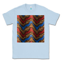 Dusty Blue leopard 4th of july seamless pattern Classic Tee - BundleAndBundleShop