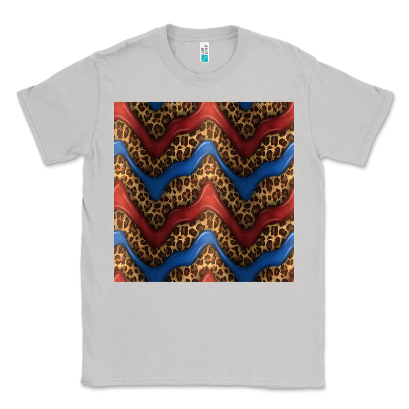 Leopard 4th Of July Seamless Pattern Classic Tee by BundleAndBundleShop | Teevron