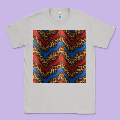 Leopard 4th Of July Seamless Pattern Classic Tee Designed By Bundleandbundleshop