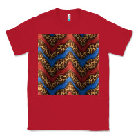 Red leopard 4th of july seamless pattern Classic Tee - BundleAndBundleShop