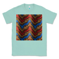Seafoam leopard 4th of july seamless pattern Classic Tee - BundleAndBundleShop