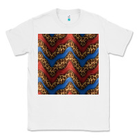 White leopard 4th of july seamless pattern Classic Tee - BundleAndBundleShop