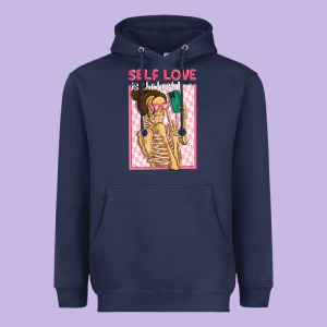 Self Love Is The Best Love Heavyweight Hoodie Designed By Maliassmallbusiness