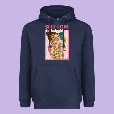 Self Love Is The Best Love Heavyweight Hoodie Designed By Maliassmallbusiness