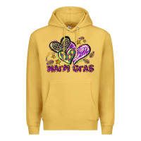 Antique Gold Mardi Gras heart Premium Hoodie - LillyAllenDesigns