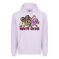 Lilac Mardi Gras heart Premium Hoodie - LillyAllenDesigns
