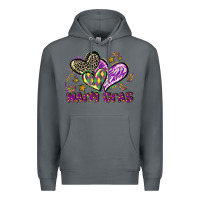 Rock Mardi Gras heart Premium Hoodie - LillyAllenDesigns