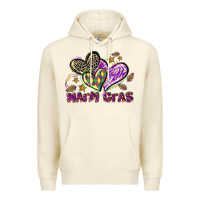 Tofu Mardi Gras heart Premium Hoodie - LillyAllenDesigns