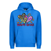 True Royal Mardi Gras heart Premium Hoodie - LillyAllenDesigns