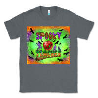Charcoal Heather spooky teacher Classic Tee - BundleAndBundleShop
