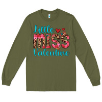 Army Green little miss valentine Long Sleeve Tee - JahusDesignShop