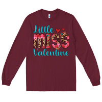 Burgundy little miss valentine Long Sleeve Tee - JahusDesignShop