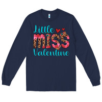 Navy little miss valentine Long Sleeve Tee - JahusDesignShop