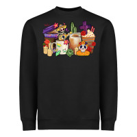 Black mexican dia de los muertos coffee cups Heavyweight Sweatshirt - CTS Tumbler Store