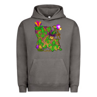 Pigment Tornado Louisiana map Mardi Gras Urban Hoodie - NancyCooperArtShop