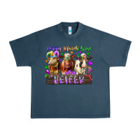 Midnight Navy happy mardi gras heifer Urban Heavy Tee - RacoonDesign