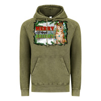 Vintage Olive merry and bright shiba inu Vintage Hoodie - RanaPortraitStore