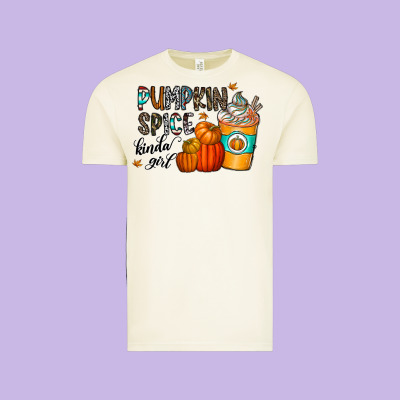 Pumpkin Spice Kinda Girl Vintage Tee Designed By Cowhidedigitalart