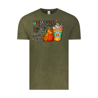 Vintage Olive pumpkin spice kinda girl Vintage Tee - CowhideDigitalArt