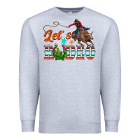 Heather Grey lets rodeo Premium Sweatshirt - NancyCooperArtShop
