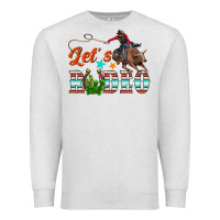 Oatmeal Heather lets rodeo Premium Sweatshirt - NancyCooperArtShop