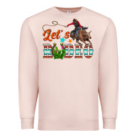 Pale Pink lets rodeo Premium Sweatshirt - NancyCooperArtShop
