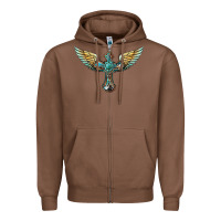 Chestnut western cross wings Zipper Hoodie - BarkalooDesign