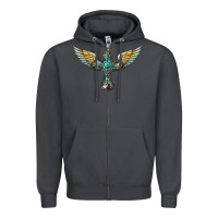 Smoke western cross wings Zipper Hoodie - BarkalooDesign