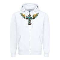 White western cross wings Zipper Hoodie - BarkalooDesign