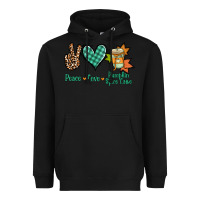 Black Peace love pumpkin spice latte Heavyweight Hoodie - NancyCooperArtShop