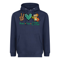 Navy Peace love pumpkin spice latte Heavyweight Hoodie - NancyCooperArtShop