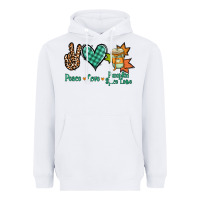 White Peace love pumpkin spice latte Heavyweight Hoodie - NancyCooperArtShop